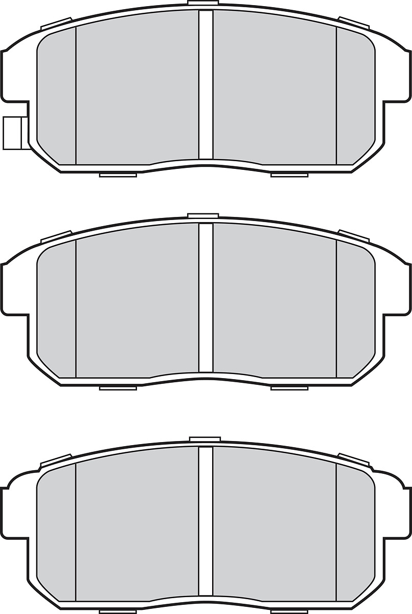 Jeu de 4 plaquettes de frein VALEO ref. 302808